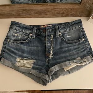 Free People Jean Shorts